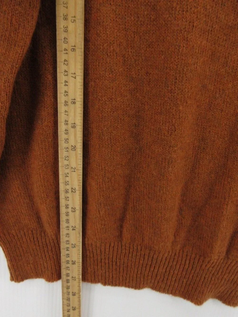 VINTAGE Munsingwear Sweater Large Burnt Shetland Wool 70s 80s USA